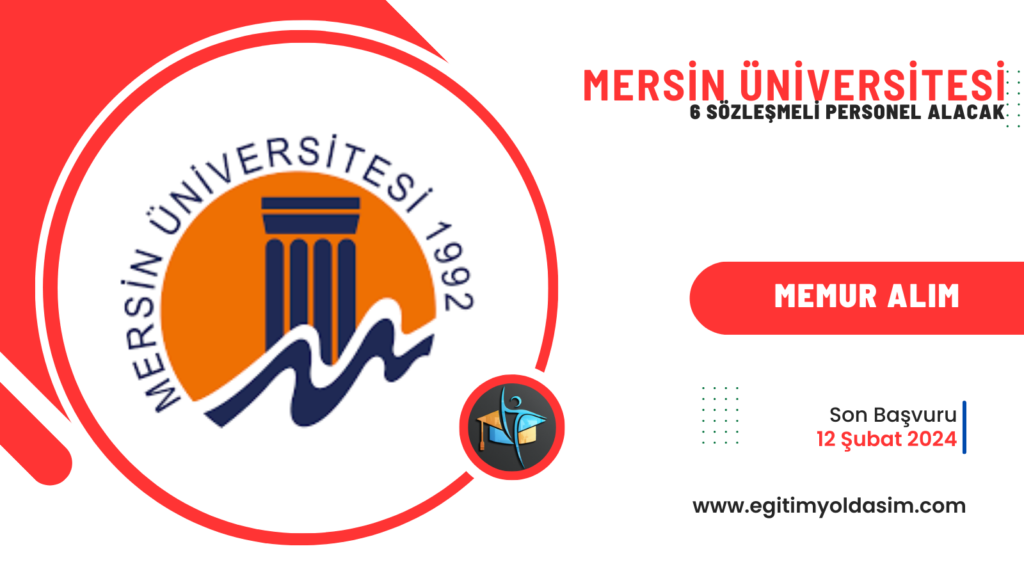 Mersin Üniversitesi 6 sözleşmeli personel 