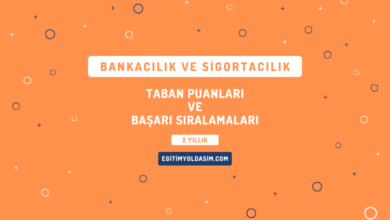 Bankacılık ve Sigortacılık Taban Puanları ve Başarı Sıralamaları