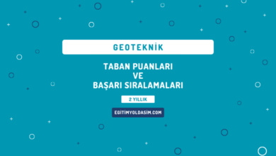 Geoteknik Taban Puanları ve Başarı Sıralamaları