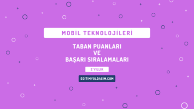 Mobil Teknolojileri Taban Puanları ve Başarı Sıralamaları