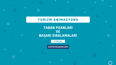 Turizm Animasyonu Taban Puanları ve Başarı Sıralamaları