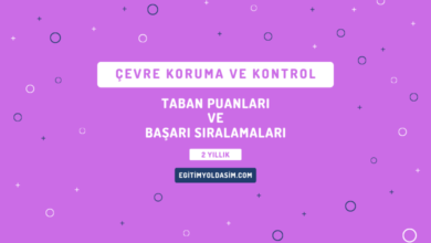 Çevre Koruma ve Kontrol Taban Puanları ve Başarı Sıralamaları