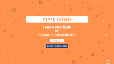 Çevre Sağlığı Taban Puanları ve Başarı Sıralamaları