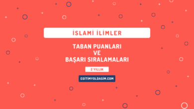 İslami İlimler Taban Puanları ve Başarı Sıralamaları