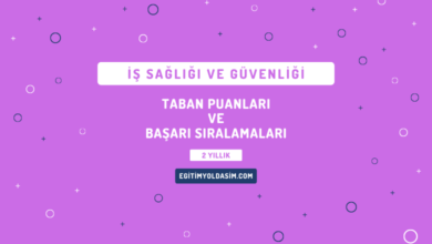 İş Sağlığı ve Güvenliği Taban Puanları ve Başarı Sıralamaları