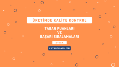 Üretimde Kalite Kontrol Taban Puanları ve Başarı Sıralamaları