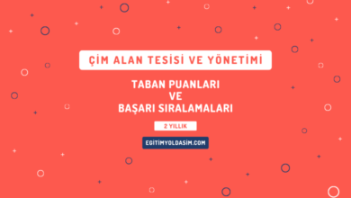 Çim Alan Tesisi ve Yönetimi Taban Puanları ve Başarı Sıralamaları