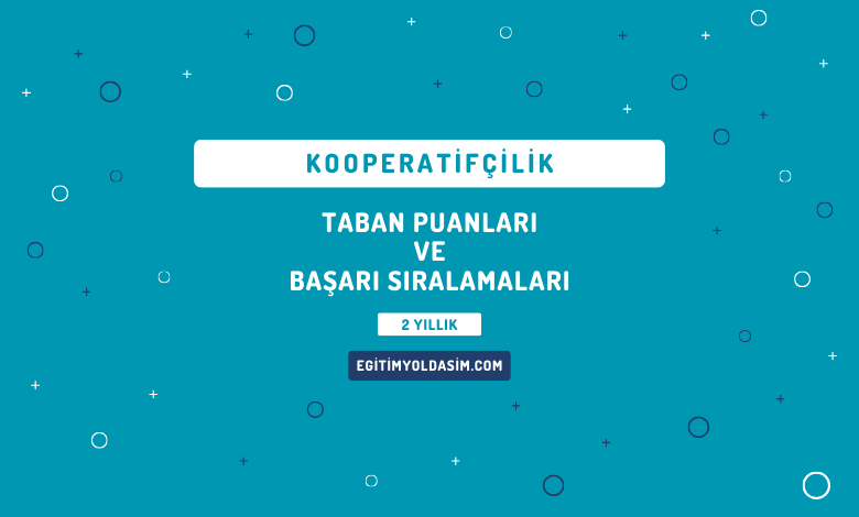 Kooperatifçilik Taban Puanları ve Başarı Sıralamaları