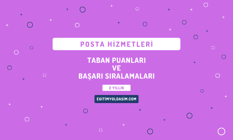 Posta Hizmetleri Taban Puanları ve Başarı Sıralamaları