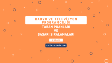 Radyo ve Televizyon Programcılığı Taban Puanları ve Başarı Sıralamaları