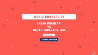 Deniz Brokerliği Taban Puanları ve Başarı Sıralamaları