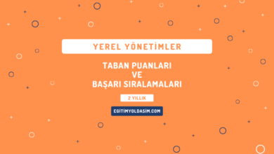 Yerel Yönetimler Taban Puanları ve Başarı Sıralamaları