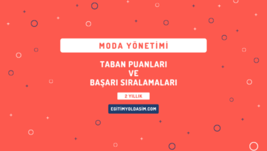 Moda Yönetimi Taban Puanları ve Başarı Sıralamaları