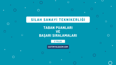 Silah Sanayi Teknikerliği Taban Puanları ve Başarı Sıralamaları