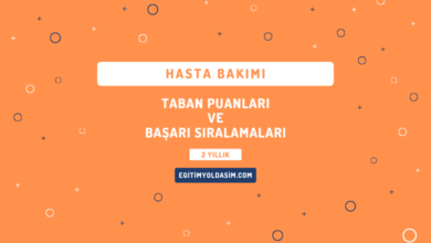 Hasta Bakımı Taban Puanları ve Başarı Sıralamaları