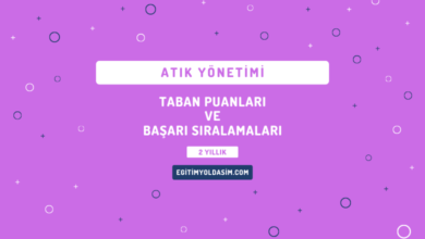 Atık Yönetimi Taban Puanları ve Başarı Sıralamaları