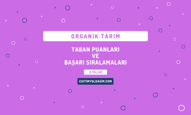 Organik Tarım Taban Puanları ve Başarı Sıralamaları