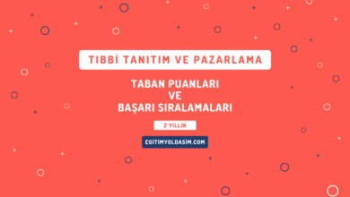 Tıbbi Tanıtım ve Pazarlama Taban Puanları ve Başarı Sıralamaları