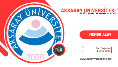 Aksaray Üniversitesi 10 sözleşmeli personel