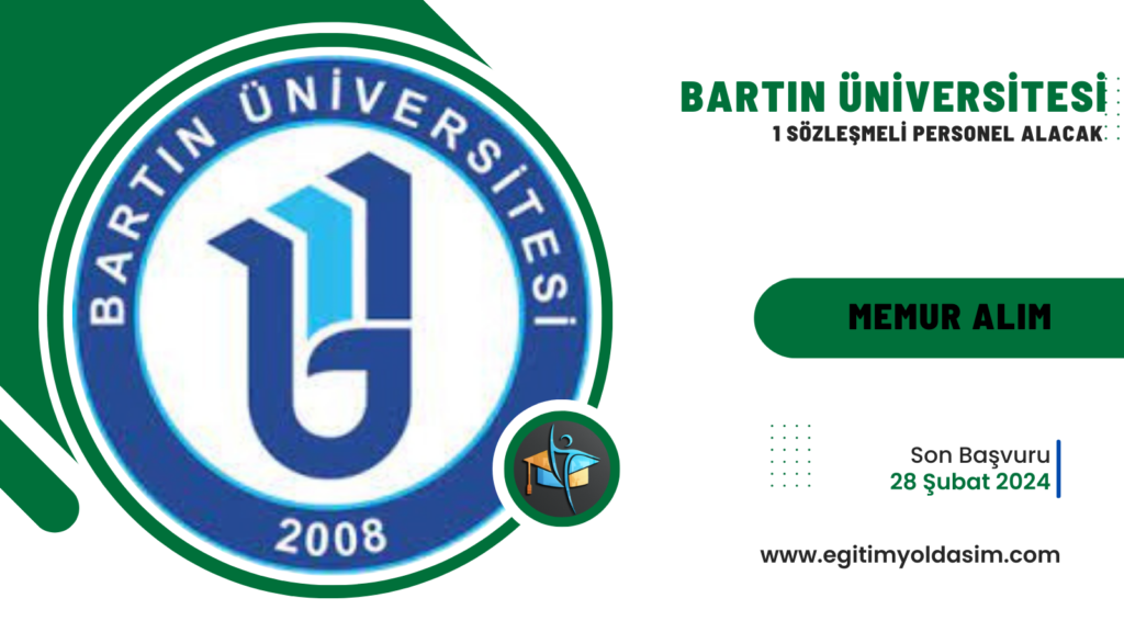 Bartın Üniversitesi 1 sözleşmeli personel