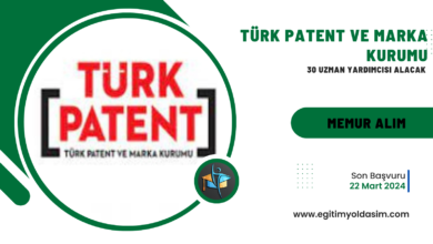 Türk Patent ve Marka Kurumu 30 Uzman