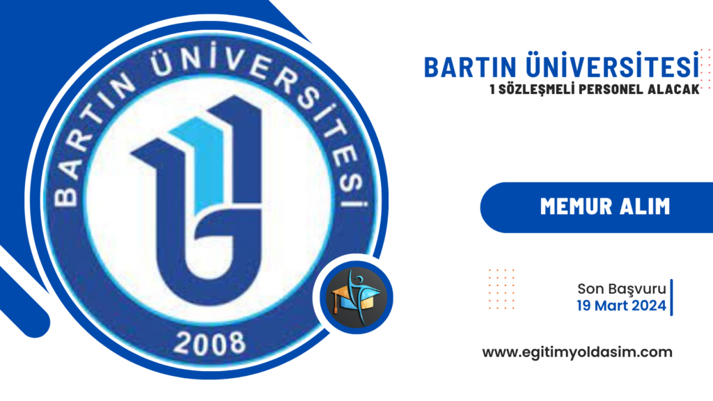 Bartın Üniversitesi 1 sözleşmeli