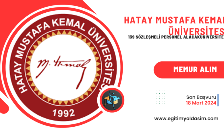 Hatay Mustafa Kemal Üniversitesi 139