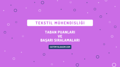 Tekstil Mühendisliği Taban Puanları ve Başarı Sıralamaları