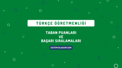 Türkçe Öğretmenliği Taban Puanları ve Başarı Sıralamaları