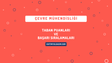 Çevre Mühendisliği Taban Puanları ve Başarı Sıralamaları