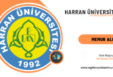 Harran Üniversitesi 39 sözleşmeli